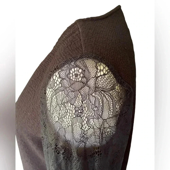 Express Women Black Long Bubble Sleeve Top Size‎ M - Picture 5 of 7